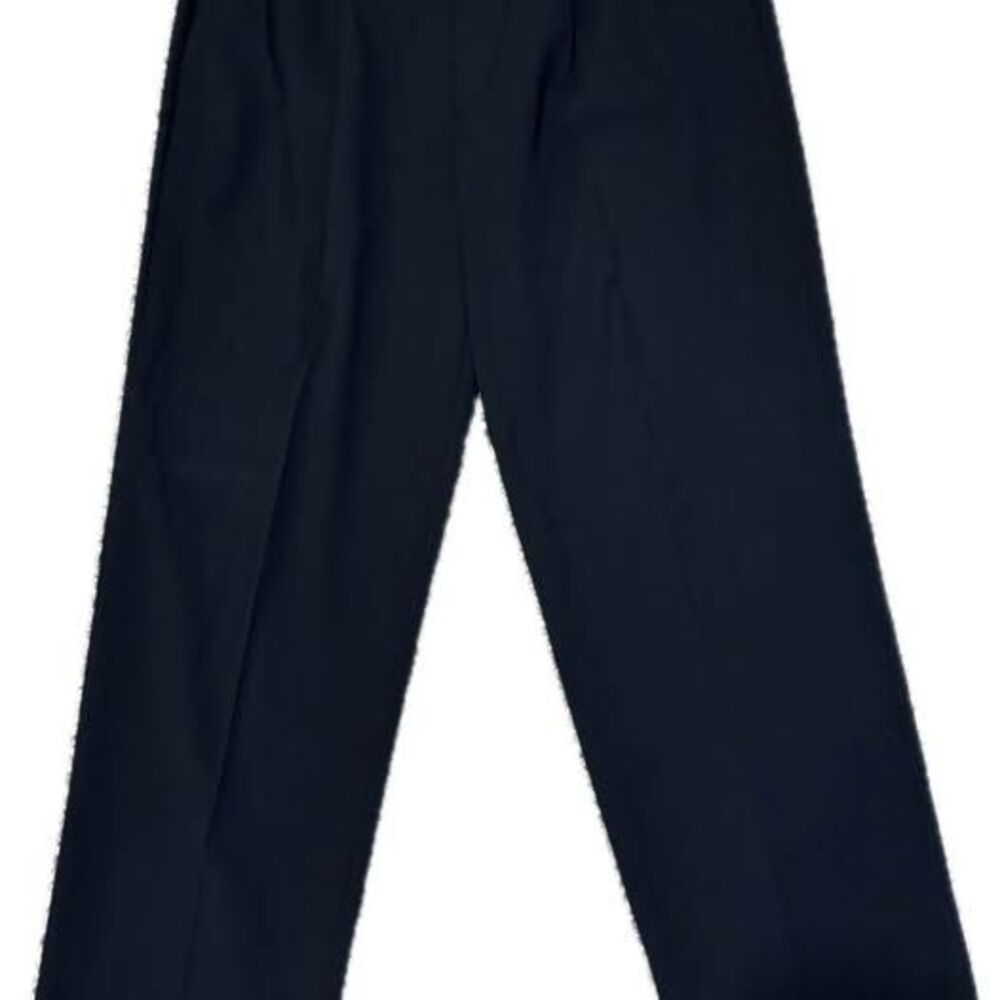 Dockers Pleated Black Dress Pants 34x32 Stain Defender Cuffed Botrom